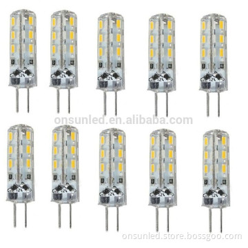 Mini G4 led lamp 24pcs 3014 SMD silicon g4 LED 1.5w DC12V